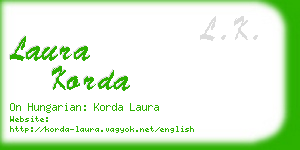 laura korda business card